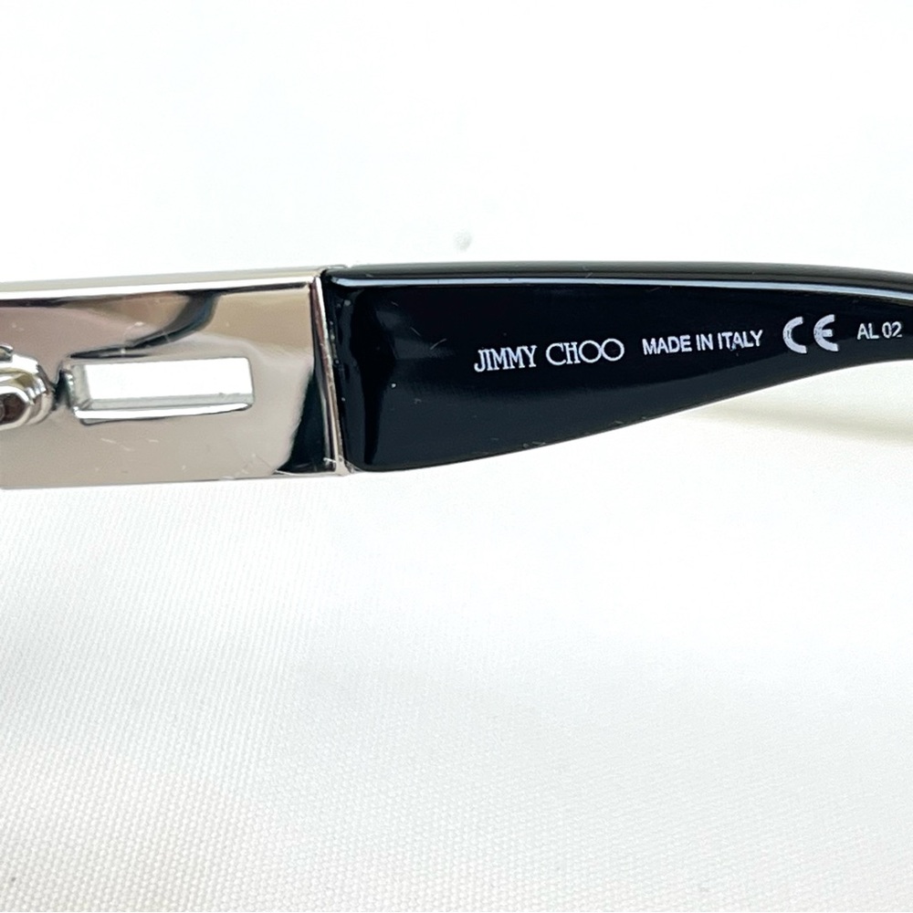 JIMMY CHOO Italy Essie ZP2 BD Rectangle Lenses Leopard w Silver Frame Glasses - Picture 13 of 15